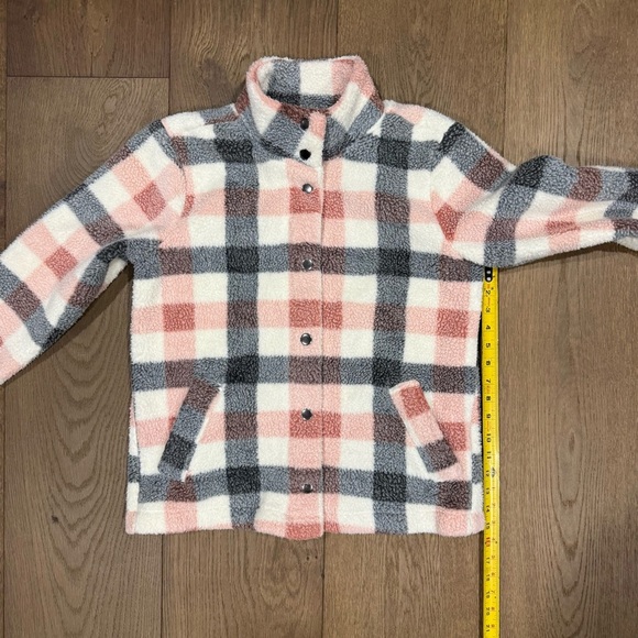Maurices Plaid Sherpa Button Up Jacket - Picture 11 of 12